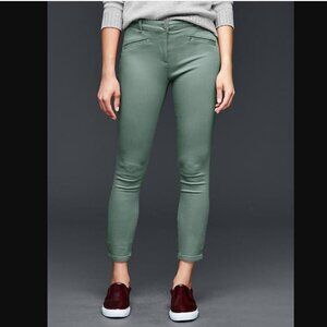Gap Modern Stretch Skinny Crop Khakis Green
